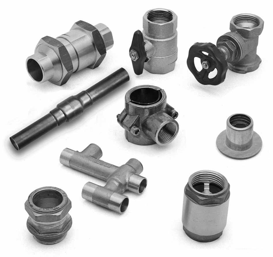 Meibes fittings Components for rapid installation The products: Meipass pipe intersection fittings Gravity brakes Ball