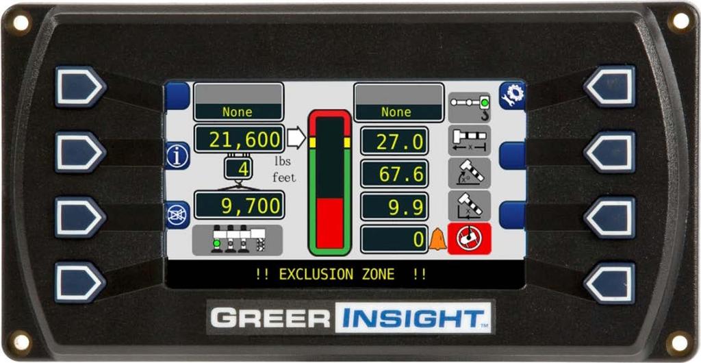 Operator Programmable Alarms Work Area Alarms (If Equipped with Swing Sensor) This alarm permits the operator to define an operating zone by only two set points.