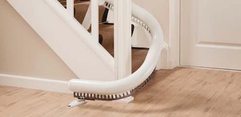 The drop nose requires just 175mm of space from the bottom step.