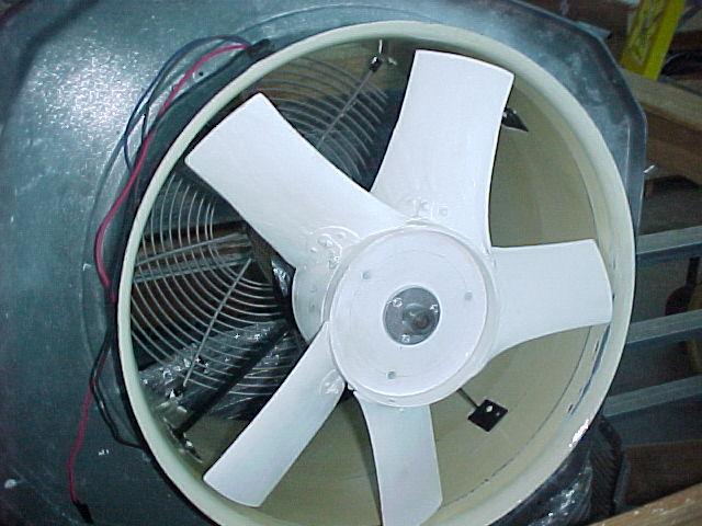 8 pressure rise. Fan A5 was an asymmetrical 5-bladed design. Fan E had forward curved blades, intended to assist with sound reduction.