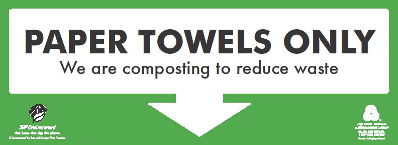 What to Compost Paper towels from rest rooms are collected for