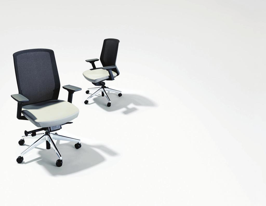 Mesh back Dual Surface Casters Optional aluminium base Fixed arm option for conference rooms M1 The M1 chair