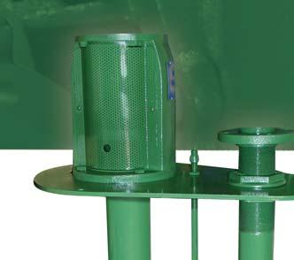 Large diameter, high strength shaft provides maximum service life.