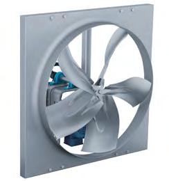 WP (cont.) Propeller Wall Fan, Light & Medium Duty, elt Driven Specifically designed for cost effective, generalpurpose ventilation. Available in either exhaust or supply configurations.