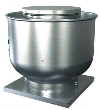DCRU / DCRUR Upblast Roof Exhaust, Centrifugal, Direct Drive General Exhaust The DCRU is designed for roof mounted exhaust of relatively clean air in applications where it is desirable to move the