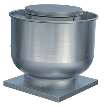 CRU / CRUR Upblast Roof Exhaust, Centrifugal, elt Driven General Exhaust The CRU is designed for roof mounted exhaust of relatively clean air in applications where it is desirable to move the