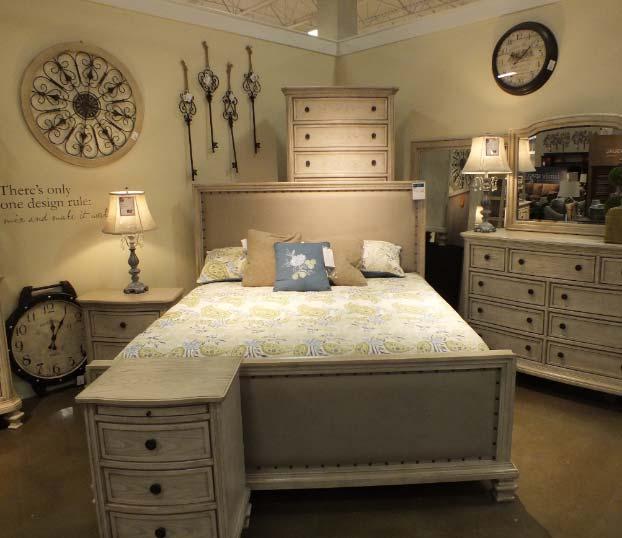 Master Bedroom Wall Décor Display Standards o When selecting wall décor, choose items that have similar style characteristics. o Consider hardware, lines and finish of the bedroom group.