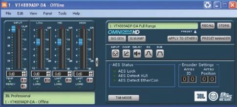 We also offer an optional, non-networked lowercost DPIP input module from dbx with analog audio inputs.