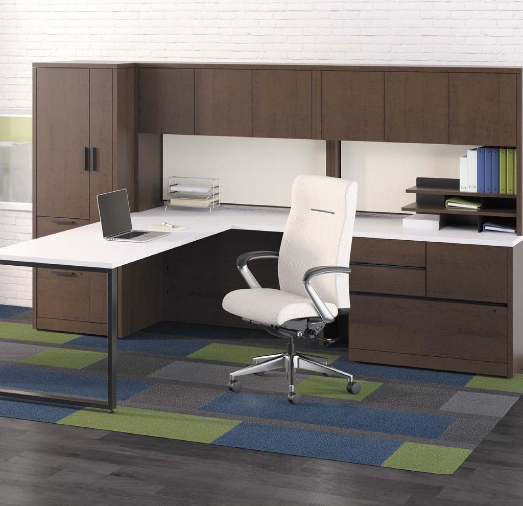 Shown with Nuclues seating. Inspired by HON color palette Seedling. GOOD THINGS IN STORAGE Even in today s digital workplace, there s still plenty of need for storage and organization.