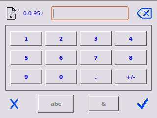 ACCESS TO THE USER S MENU Numeric keypad for time entry is preformatted and shows the allowable range. The same principle will apply for Temperature set points and chemical dosing volume.