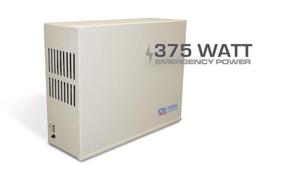 INTERRUPTIBLE 375 WATT IIS-375-I OPERATES: FLUORESCENT FOR FLUORESCENT AND INCANDESCENT LOADS INCANDESCENT FEATURES The IOTA IIS-375-I is a UL Listed stand-alone sine wave output inverter designed to