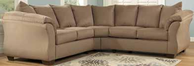 Sectional w/half Wedge 75003 DARCY SAGE -55-56  Sectional