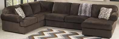 STATIONARY UPHOLSTERY SECTIONALS 39803 JESSA PLACE PEWTER