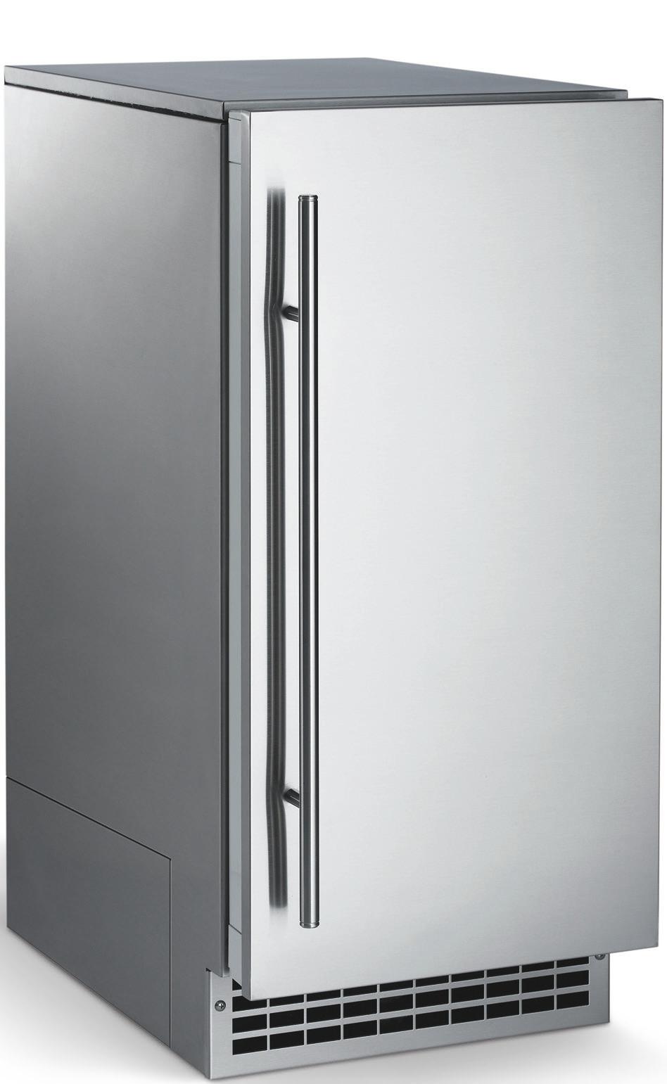 drink Produces up to 30 pounds of ice in 24 hours Cabinet available with stainless steel finish only Aluminum
