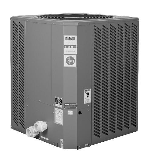INSTALLATION & OPERATING INSTRUCTIONS Heat Pump Pool & Spa Heater Model Series 5350, 6350, 6350HC & 8350 New R-410A Product C LISTE D R US FOR YOUR SAFETY: Do not store or use gasoline or other