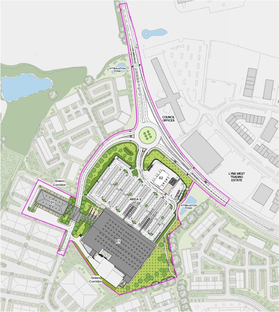 The Proposed Development The application is submitted as a hybrid with some parts seeking full and some outline planning permission.