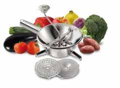 RETOUR DU POTAGER Rotary Food Mill Stainless steel with 3 stainless steel interchangable discs, each