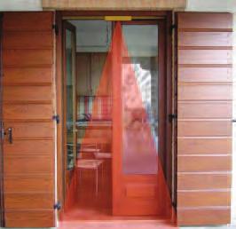Weather resistant, it has reduced dimensions that make it suitable for protecting areas defined restricted as doors and
