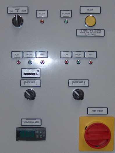 3 - OPERATION 3.1- Running the unit from the main control panel a) Make sure that all the circuit breakers inside the electrical box are put in ON position.