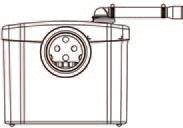 The small diameter faces the pump lid, the larger (E). diameter accepts incoming waste line.