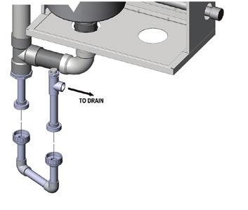 1.5.1.1 WITH SCHEDULE 40 PLASTIC VENTING SYSTEMS (E.G. ULC-S636 CPVC) A condensate trap must be installed near the base of the boiler as shown in Figure 14.