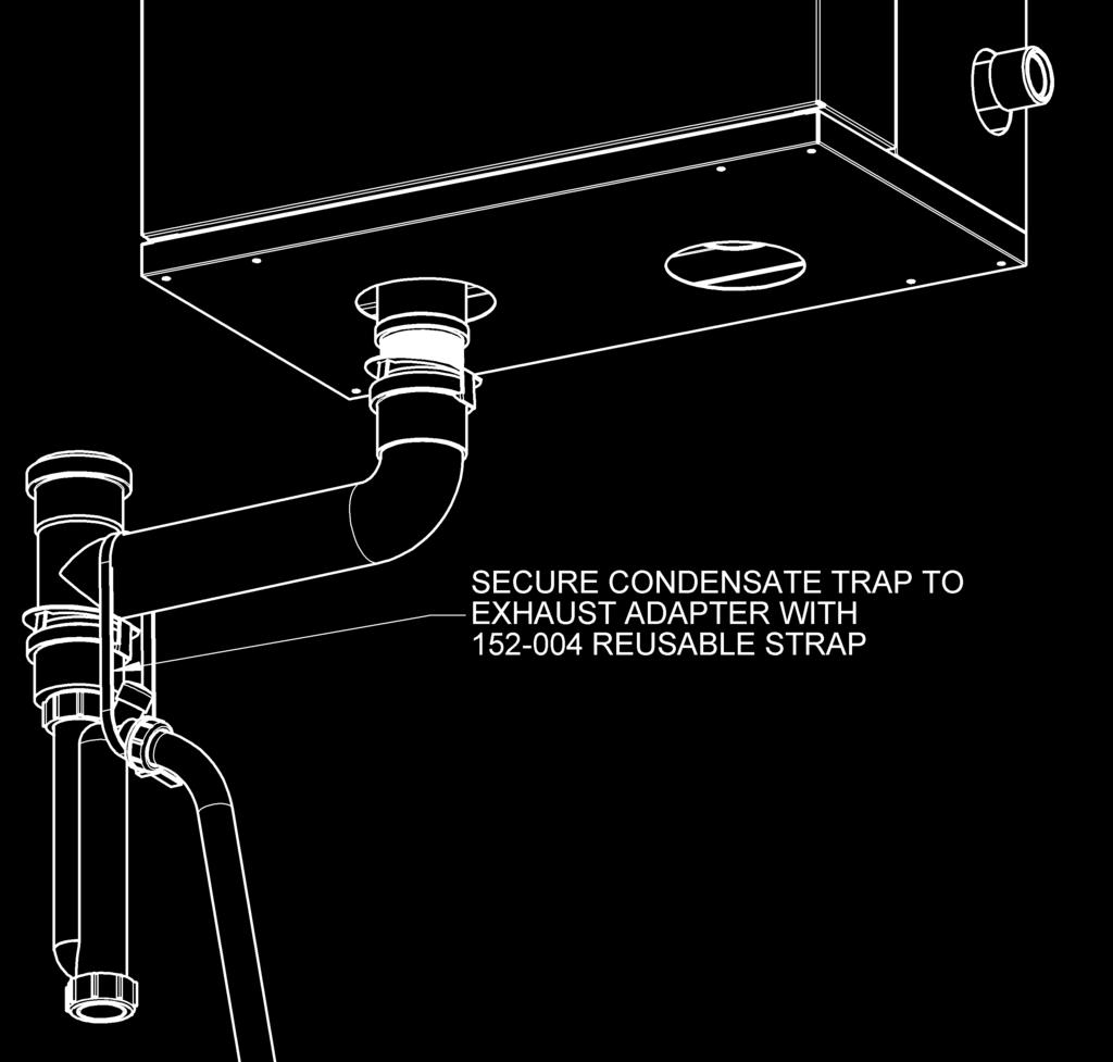 Figure 17: Condensate trap installation - PPs Figure 18: IBC Kit #P-166A for