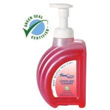 Skin Care Foam Soap - Pump Bottle SSS FoamClean Assure Antibacterial Hand Soap Kills a wide variety of germs. Formulated with benzalkonium chloride. Enhanced with Aloe and vitamin E.