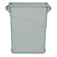 Waste Receptacles Rubbermaid Untouchable Top for 2957 Container Space-efficient and economical. Swing top conceals waste and helps contain odors.