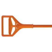 Mop Handles SSS Clencher Fiberglass Wet Handle Specially engineered jaws hold 5" headbands securely. A stainless steel spring and durable nylon resin help to prevent rusting and gumming up.