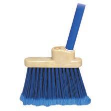 Flagged polypropylene bristles clean up fine particles and dust easily. Durable construction for long, dependable service.