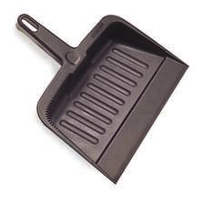 25" W Charcoal 12/cs Rubbermaid Lobby Pro Upright Dust Pan Durable rear wheels improve wear resistance and extends product life. Bracket and brooms sold separately.