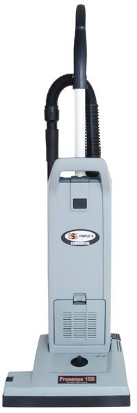 Upright Vacuums SSS Triumph 12S Single Motor HEPA Vacuum (#86064) Exceptional cleaning performance SSS Prosense 12D/15D Dual-Motor Vacuums Reliable choice for general vacuuming SSS ProSpec HD101/