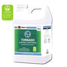 Green Certified Floor Care SSS Tornado ph Neutral Floor Stripper Low odor neutral ph stripper perfect for use in places where a high ph stripper cannot be used.