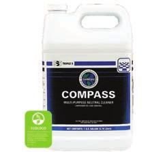 Ideal for use on synthetic flooring such as rubber, linoleum or anywhere a high ph stripper will damage the substrate. EcoLogo Certified, EarthCare Certified and qualifies for LEED credits. 48111 2.
