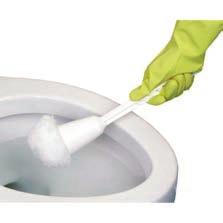 Acid-resistant polypropylene strands. 12" I-beam plastic handle. Rubbermaid Toilet Bowl Brush Holder For 6310 Brush Protects brush, prevents cross-contamination. 5" L. White.