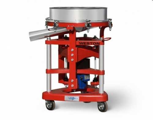 WESTON WESTON PORTABLE SIEVES The rotatory vibration principle of the Weston screens operate, enables to obtain: Very high and constant output Possibility of operating even with the finest Mesh up to
