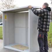 together your metal shed or terrace and Garden cabinet in