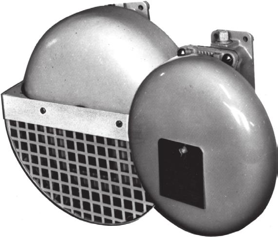 EXPLOSION PROOF BELLS & AC DC BELLS EXPLOSION-PROOF BELLS AC & DC UL LISTED BELLS Rugged, reliable cast construction features hinged cover, cast back box for surface mounting with 1/2" threaded