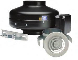 MODEL PV INLINE CENTRIFUGAL DUCT FAN KIT - PV BATHROOM EXHAUST KITS FEATURING PV-POWERVENT FANS S&P PV-POWERVENT Series fans are also available as