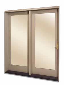 Features & Options 17 18 19 Venting Sidelights Center Post Door Concealed Panic System Door HINGED PATIO DOORS Features & Options 109 INSWING OUTSWING 15 Privacy Options Blinds-Between-the-Glass.