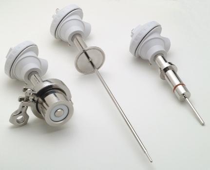 A line of patented temperature sensors that can be removed for recalibration or replacement, without interrupting the process, is also available.