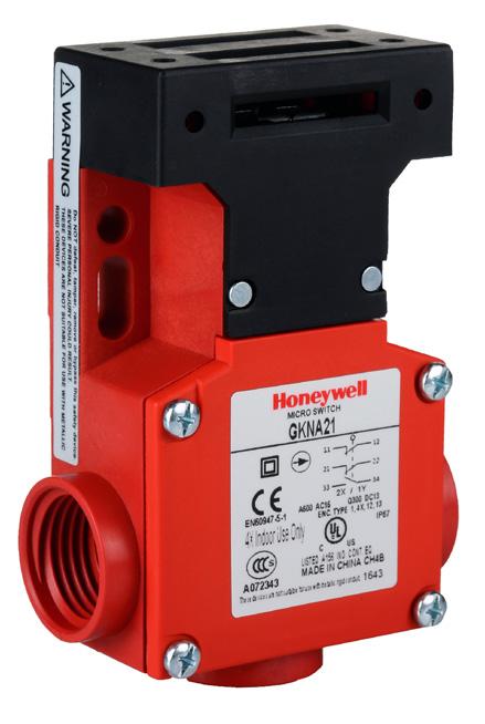 MICRO SWITCH Key Actuated Safety Switches GKN Series 004740 Issue 3 Datasheet FEATURES Red switch body for easy safety recognition Four different styles of stainless steel actuator keys Three