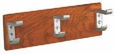 Choose from 2, 3, 4 and 6 hook panels 13K Hook System Shown in Light Oak Attractive panel with A-17 pegs.