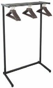 Hangers are included. Boot rack and casters options are available. 20-3 System Shown in Black This 3 unit comes with 12 open hook hangers.