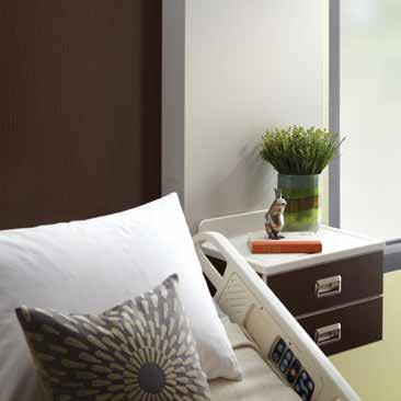 featured product Thoughtful spaces, like side tables and lockers for stowing and safekeeping of personal