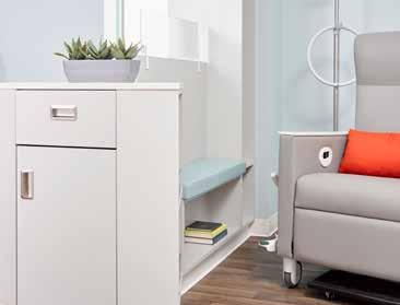 a broad family of solutions Abundant choices in size, style, and finishes make it easy to specify storage and boundary solutions for any healthcare environment.