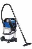 AERO 31 INOX - Compact single-phase wet & dry vacs Stainless wet&dry vacuum cleaner with filter cleaning and big capacity Washable PET fleece filter with minimum 99,9% filtration efficiency MultiFit