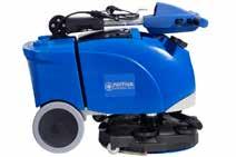 flow Fast and simple maintenance since all components are easily accessible Clear recovery lid Ergonomic, adjustable and foldable handle Large non marking wheels for easy transport Automatic brush