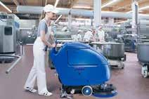 SCRUBTEC 553 - Medium scrubber dryers Highly-productive medium-size walk-behind scrubber dryer 42 liters solution and recovery tanks Large access to recovery tank for cleaning and maintenance