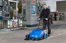 tools Manual filter shaker FLOORTEC 350 is a battery powered walk-behind sweeper with dust control and traction.